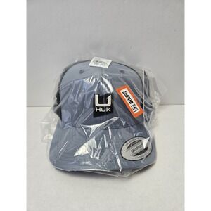 Huk Snapback hat cap Performance Trucker NEW blue black fishing